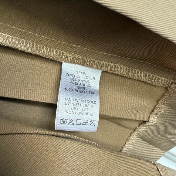 Anthropologie Flat White Strapless Pleated Mini Dress - Size M -‎ Beige - NWT - Picture 7 of 11